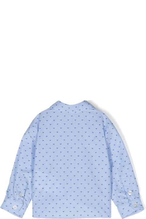 Topwear for Baby Boys Emporio Armani Emporio Armani Shirts Clear Blue