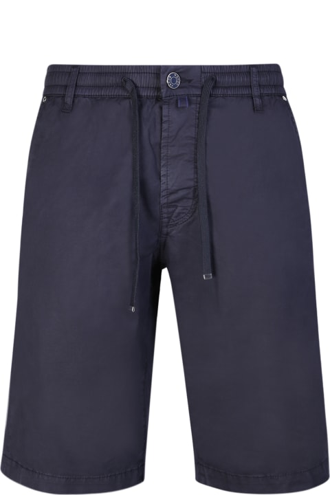 Jacob Cohen سراويل لـ القسم الرجالي Jacob Cohen Drawstring Waist Blue Shorts By Jacob Cohã«n