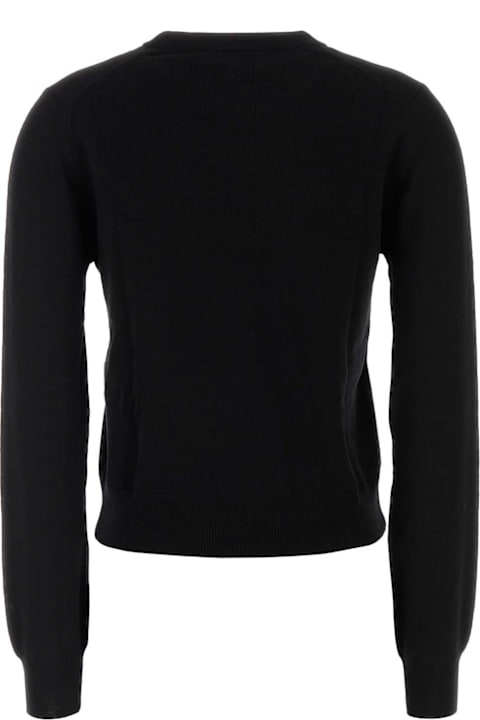 Maison Kitsuné Black Wool Sweater