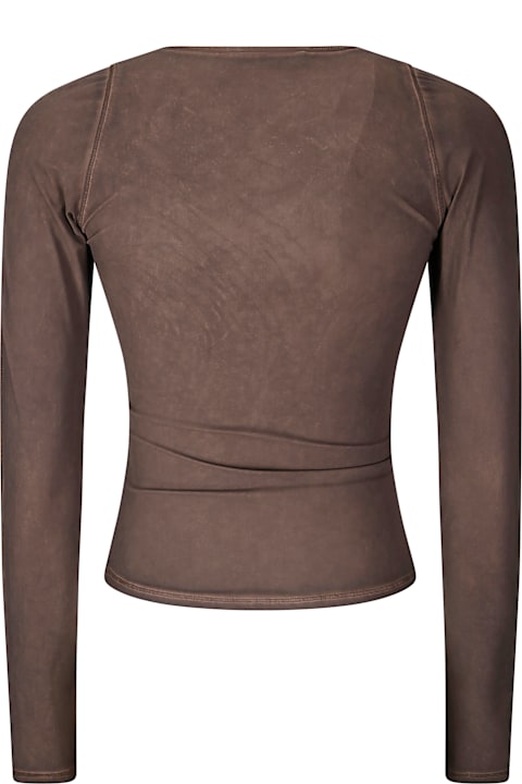 KNWLS Clothing for Women KNWLS Stretch Over Dyed Jersey Top.