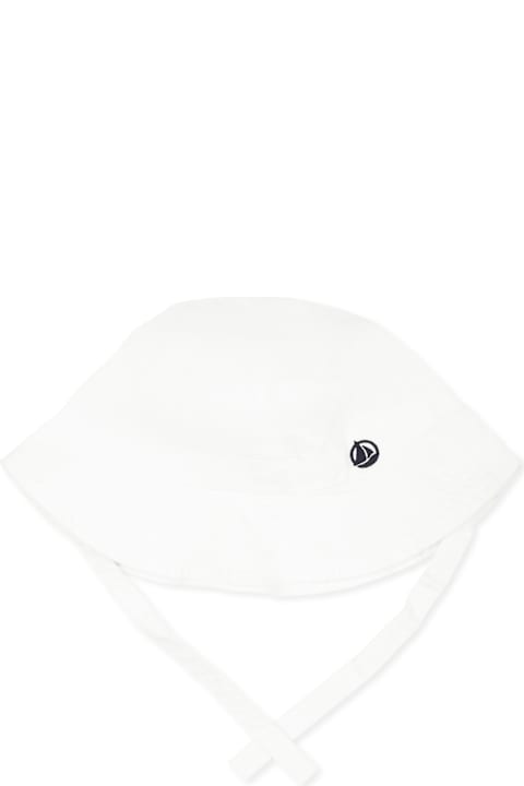 Petit Bateau for Kids Petit Bateau White Cloche For Babykids With Logo