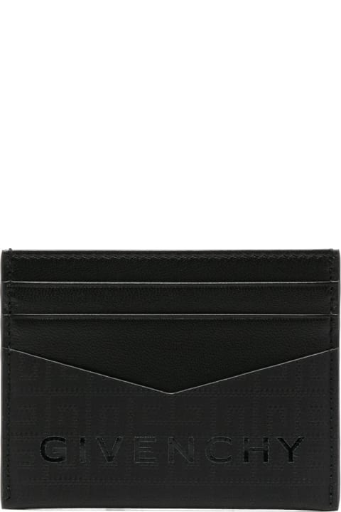 Wallets for Men Givenchy Black 4g Nylon Card Holder