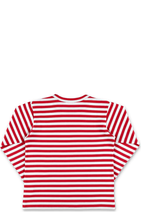 Striped L/s T-shirt With Red Heart