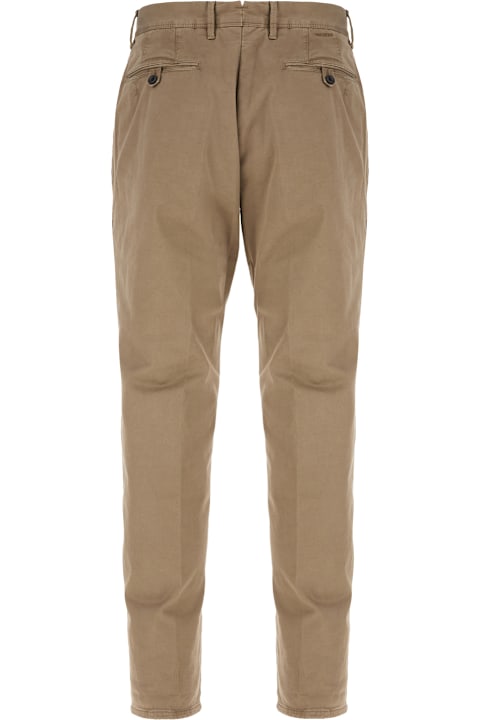 Incotex Clothing for Men Incotex Cappuccino Stretch Cotton Pants