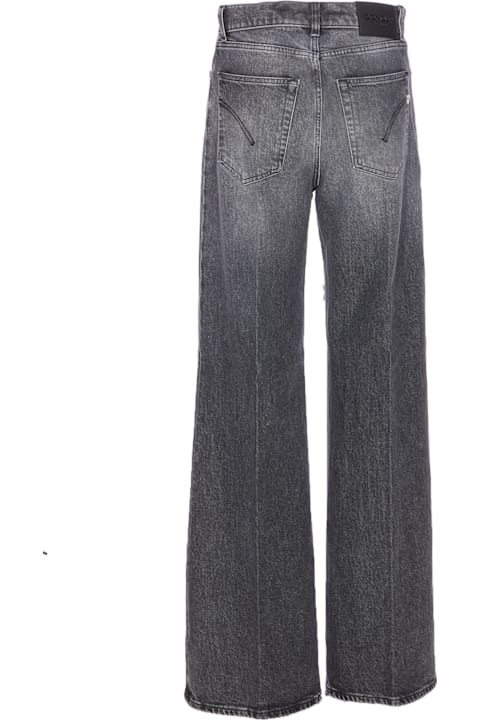 Dondup for Kids Dondup Jeans Amber Wide Leg In Denim Stretch