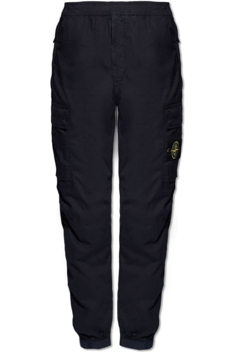 Fleeces & Tracksuits for Men Stone Island Logo Detailed Cargo Trousers