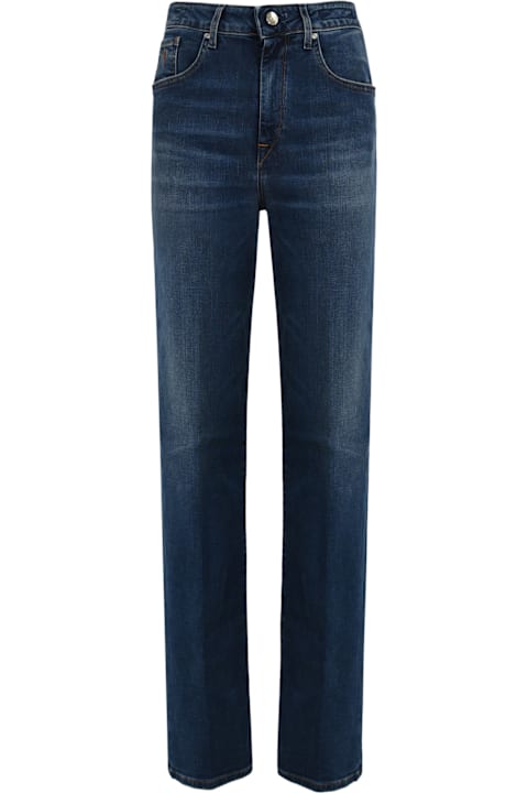 Hand Picked Pants & Shorts for Women Hand Picked "calla" Trousers In Denim