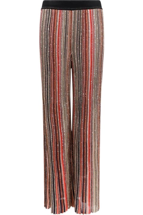 Missoni for Women Missoni Sequins Striped Knit Trousers