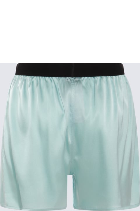 Pants & Shorts for Women Tom Ford Light Blue Silk Shorts