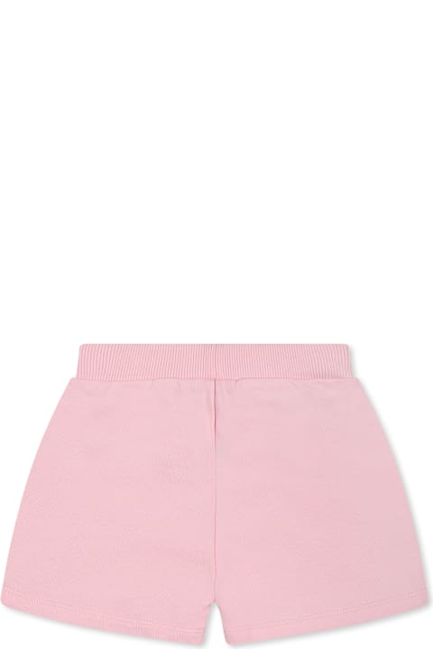 Balmain لـ Kids Balmain Pink Shorts For Baby Girl With Buttons