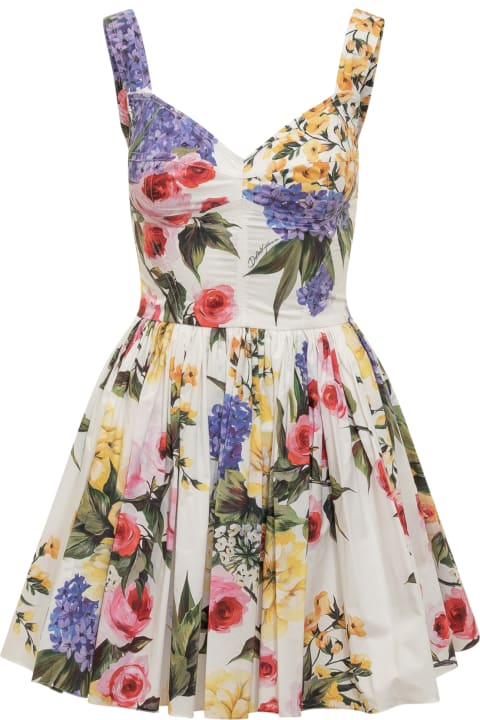 Dolce & Gabbana Dresses for Women Dolce & Gabbana Garden Printed Mini Corset Dress