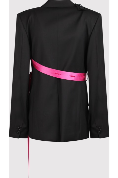 Helmut Lang Coats & Jackets for Women Helmut Lang Helmut Lang Wool Blazer With Belt