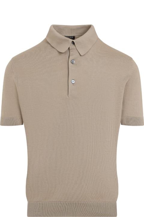 メンズ Zegnaのトップス Zegna Short Sleeeves Polo