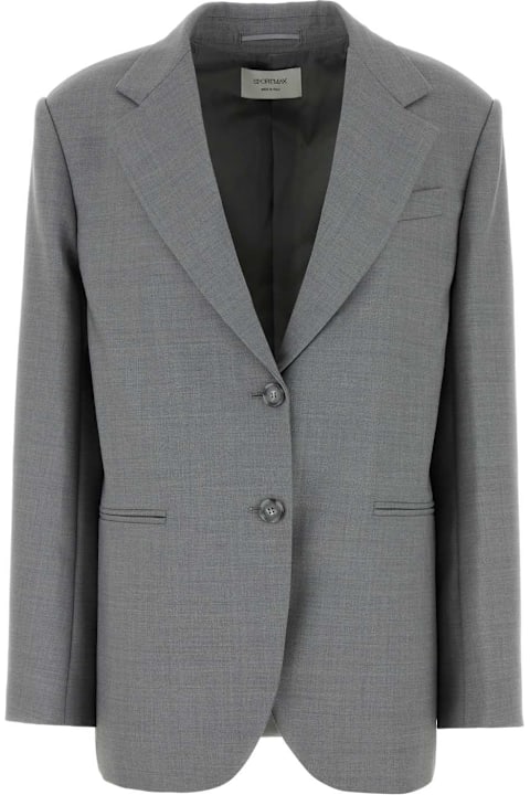 أدوات منزلية SportMax Grey Wool Baffo Blazer