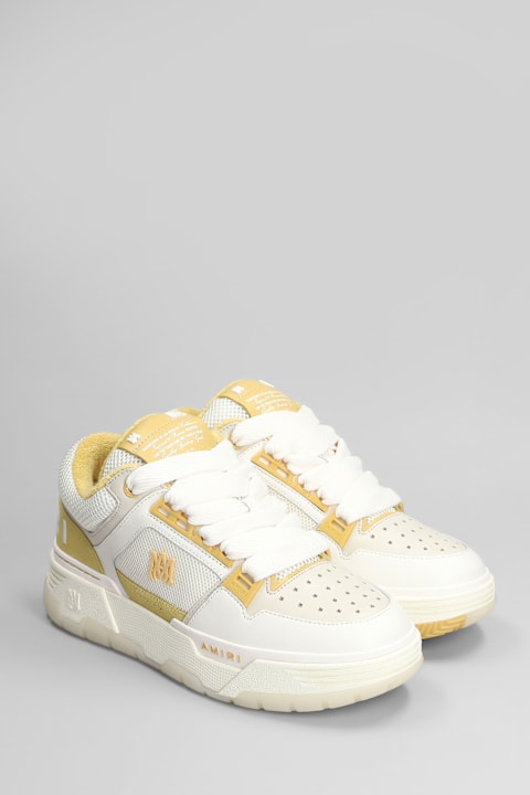AMIRI for Men AMIRI Ma1 Sneakers In Beige Leather And Fabric