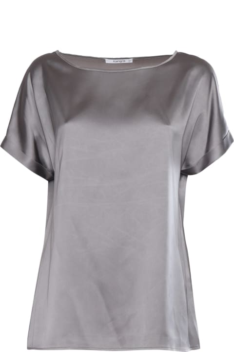 Kangra Clothing for Women Kangra Gray Viscose Blouse