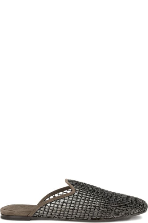 Brunello Cucinelli Leather Slippers