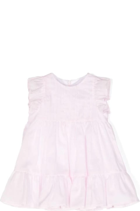 Fashion for Baby Girls Il Gufo Pink Cotton Voile Dress With Culotte