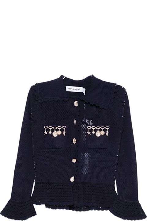 Homeware self-portrait Peplum Cardigan