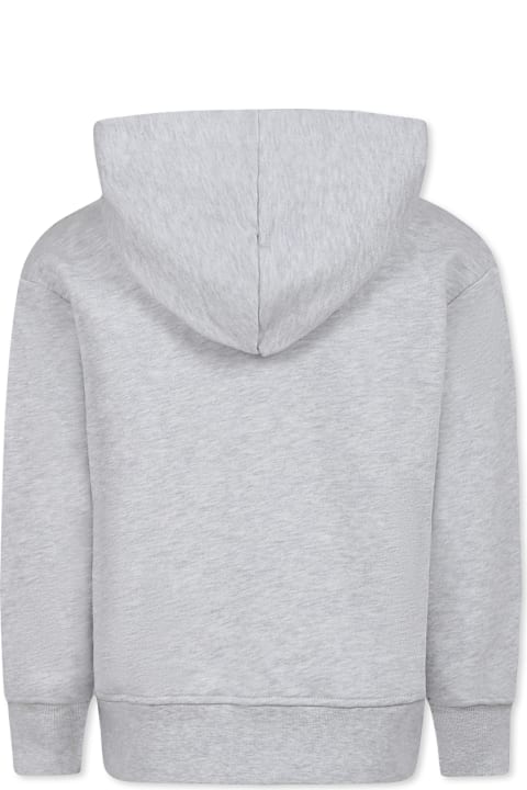 Homeware MSGM Grey Sweatshirt For Kids With Logo