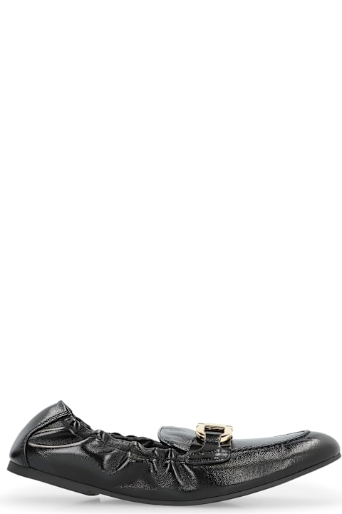 Ferragamo Flat Shoes for Women Ferragamo Jodie Leather Loafers