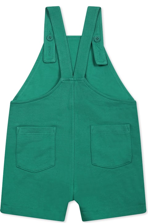 インテリア Stella McCartney Kids Green Dungarees For Baby Boy With Frog