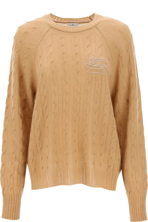 Fashion for Women Etro Cashmere Sweater With Pegasus Embroidery Etro