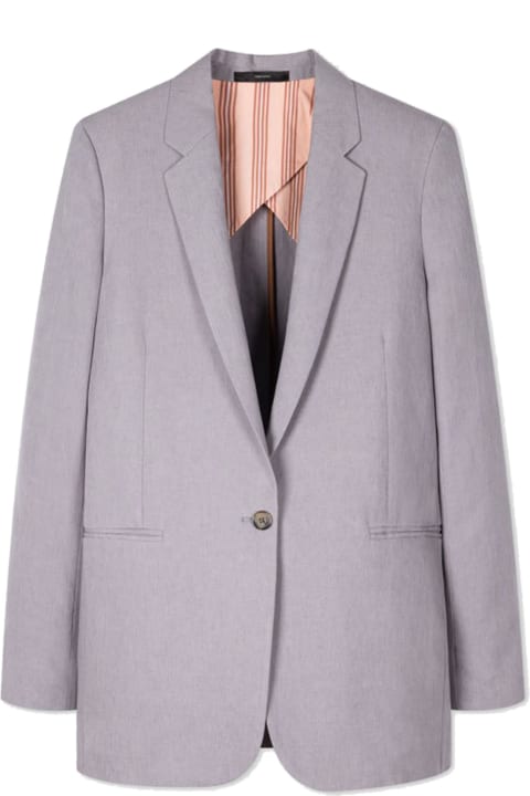 Gray Single-breasted Jacket