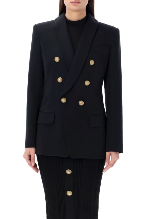 Balmain Clothing for Women Balmain Double-breasted Jacket With Shaped Cut
