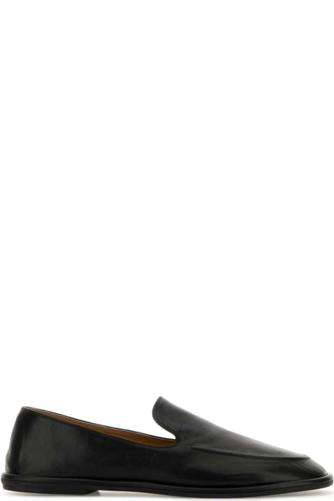 The Row for Women The Row Black Leather Canal Loafers