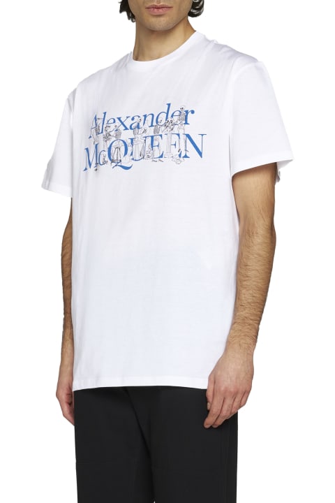 أدوات منزلية Alexander McQueen Skeletons Logo T-shirt