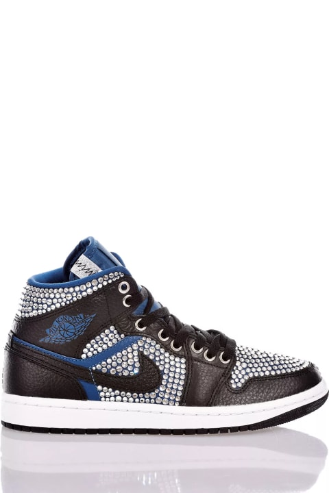 Sneakers for Women Mimanera Nike Air Jordan 1 Check Swarovski Custom