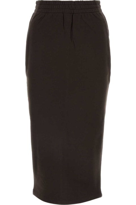Fashion for Women Prada Dark Brown Cotton Skirt