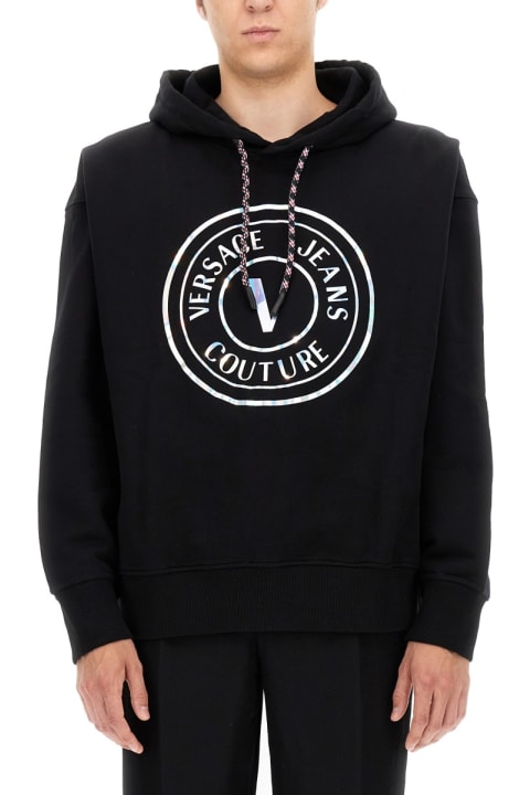 Versace Jeans Couture for Men Versace Jeans Couture Sweatshirt With Laminated Logo