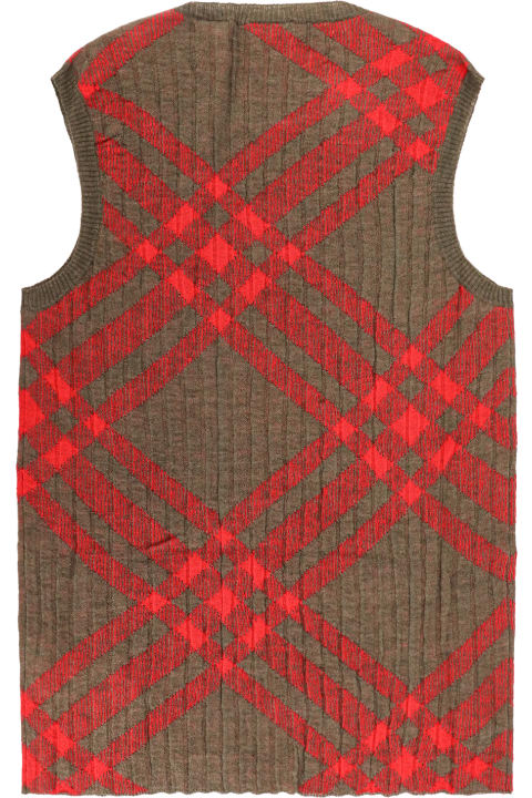 Homeware Burberry 
check
 Dark Green Nylon Blend Vest