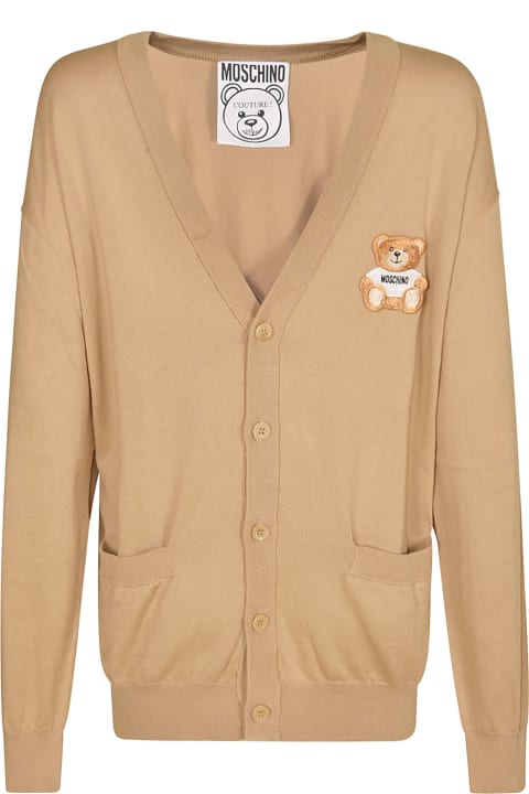 Sweaters for Men Moschino V-neck Buttoned Cardigan