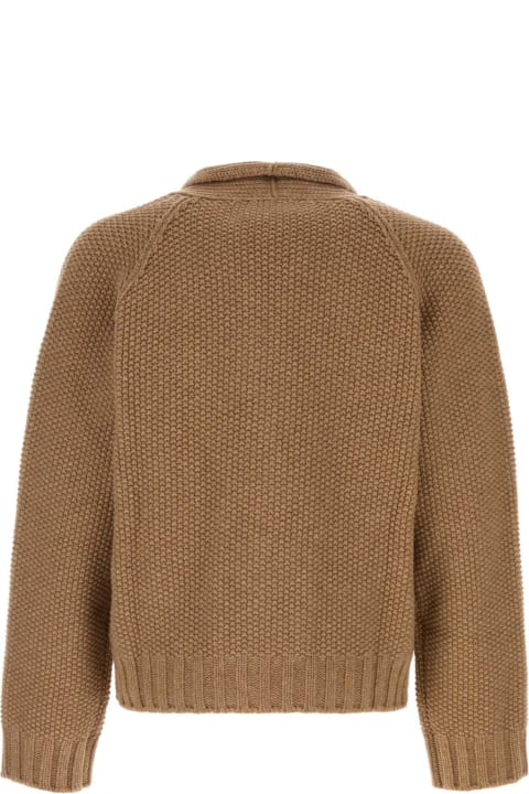 Etro Sweaters for Men Etro Camel Wool Sweater