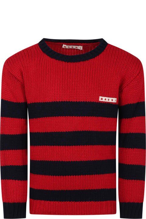 Marni for Kids Marni Multicolor Sweater For Kids With Logo