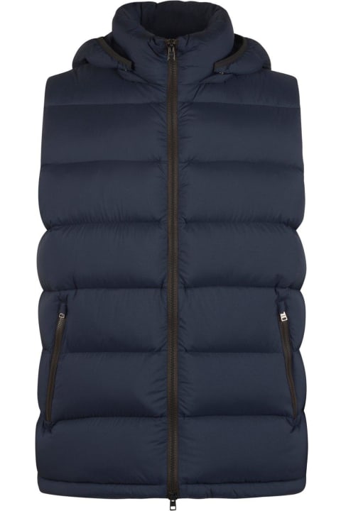 Quilted Zip-up Hooded Gilet