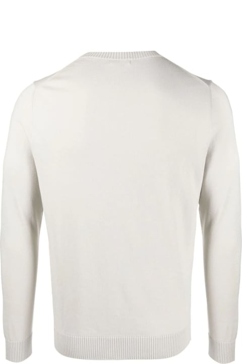 Malo Sweaters for Men Malo White Cotton Jumper