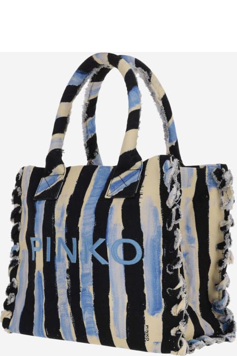 Bags for Women Pinko Beach Shopping Canvas Weekend