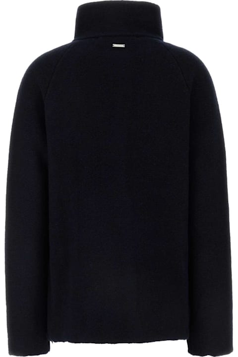 J.W. Anderson لـ Women J.W. Anderson Navy Blue Wool Blend Cardigan