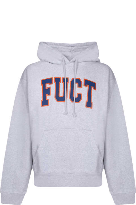 Fuct Fleeces & Tracksuits for Men Fuct Logo Grey Hoodie