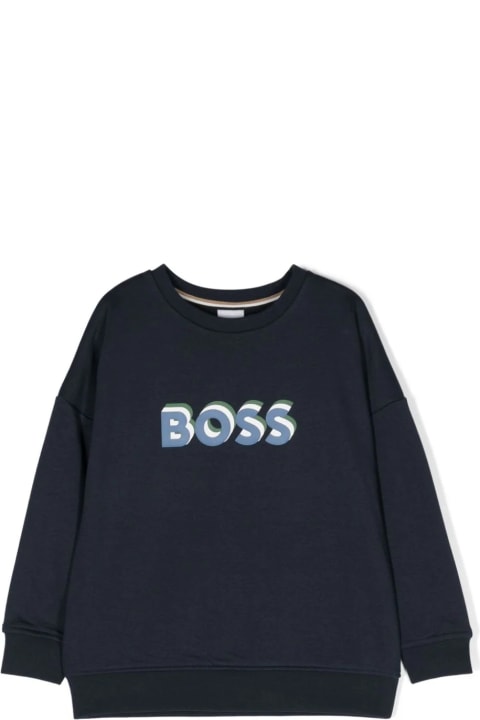 Hugo Boss Sweaters & Sweatshirts for Boys Hugo Boss Felpa Con Logo