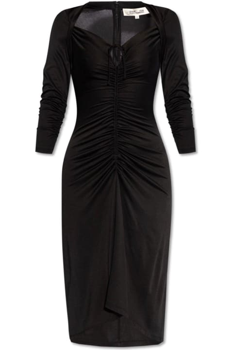 Diane Von Furstenberg Clothing for Women Diane Von Furstenberg Aurelie Ruched Midi Dress