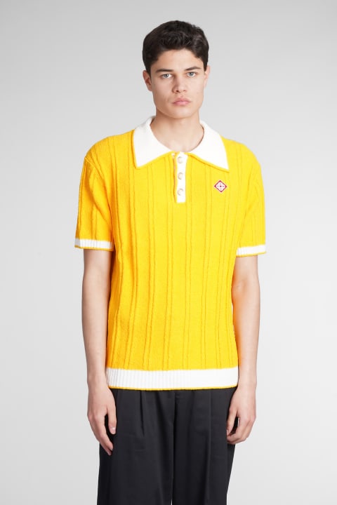 Polo In Yellow Cotton