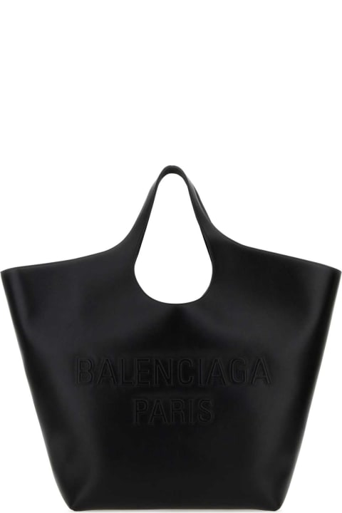 Balenciaga for Women Balenciaga Black Leather Large Mary-kate Shopping Bag