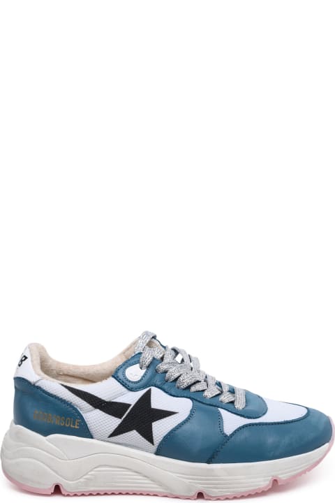 Golden Goose Sale for Women Golden Goose Running Sole Two-color Leather Blend Sneakers
