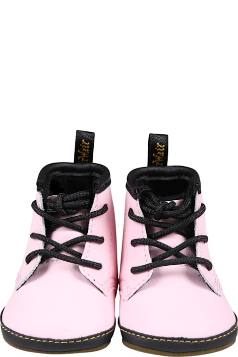 Dr. Martens for Kids Dr. Martens Black Boots 1460 Auburn For Baby Girl