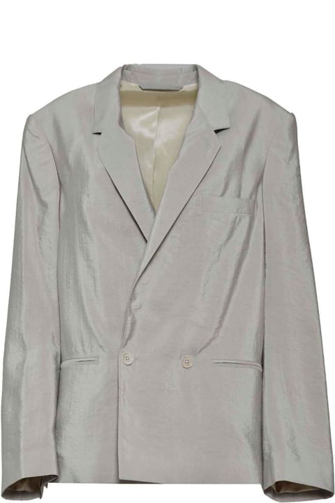 Lemaire Coats & Jackets for Women Lemaire Double-breasted Long-sleeved Crinkled Blazer